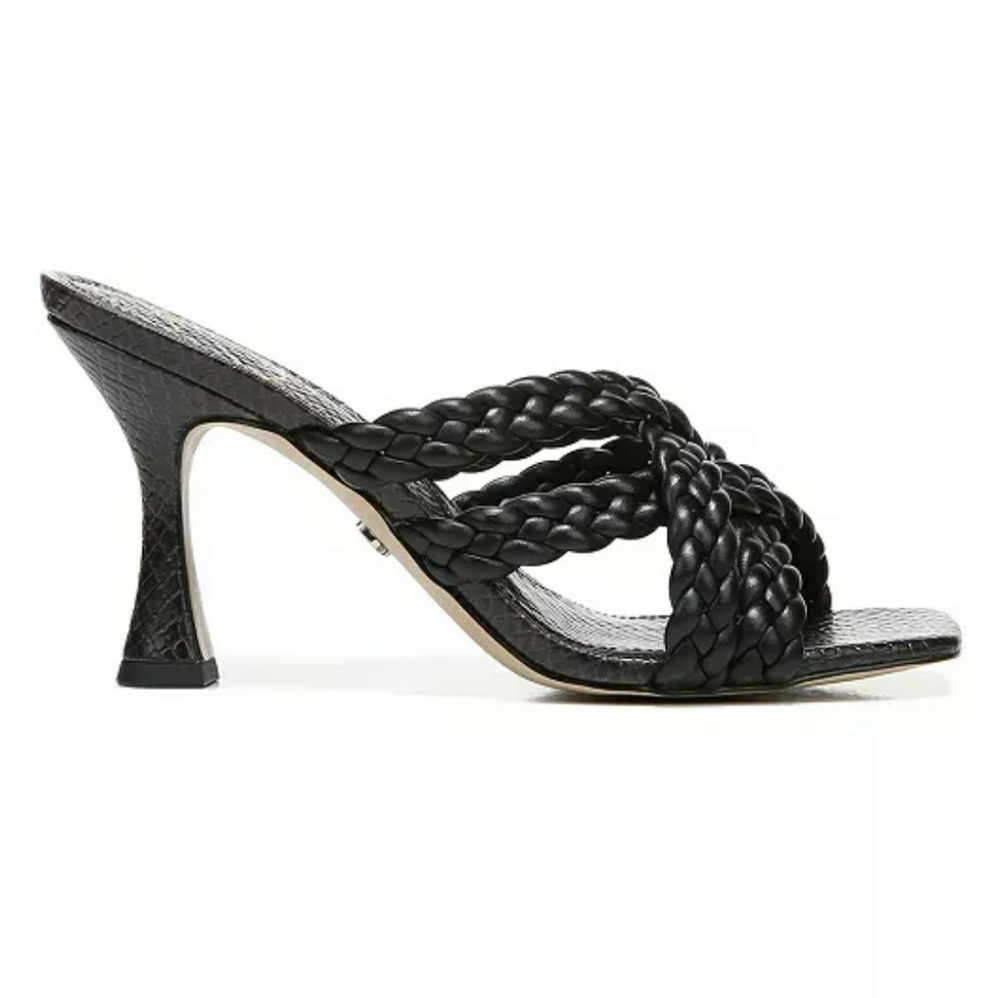 Majorie Sam Edelman Black Strappy Mule Leather S… - Picture 13 of 16
